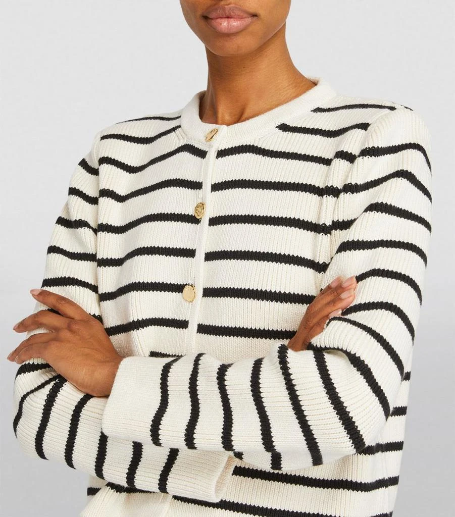 Almada Label Cotton Striped Nova Cardigan 6
