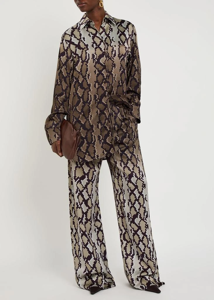 Stella McCartney Snake print satin pyjama shirt 4