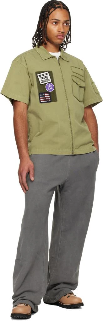 Palm Angels Gray Waist Logo Sweatpants 4