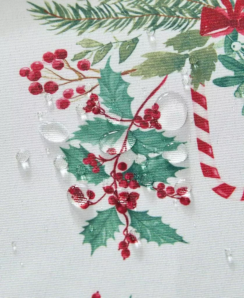 Laura Ashley Easy Care Holiday Tablecloth, 70" Round 3