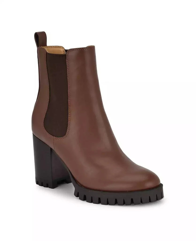 Nine West Women's Kort Lug-Sole Block Heel Dress Booties 1