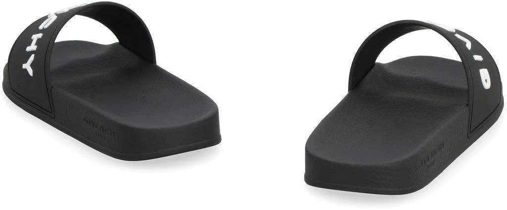Givenchy BLACK SHOVEL FLIP-FLOP WHITE LOGO 4