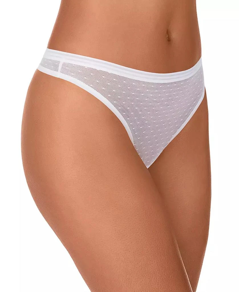 DKNY Women's Point D'Esprit Thong Underwear DK8651 2