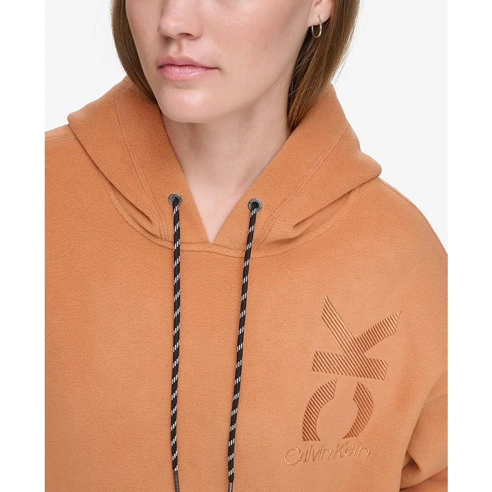 Calvin Klein Women's Embroidered Fleece Hoodie 4