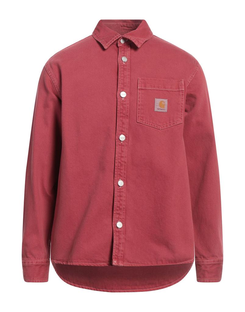 Tシャツ・カットソー Carhartt Bottle green poplin L/S Irwin Shirt (I034530 41XX) Carhartt Bottle Green Poplin L/s Irwin Shirt TURTLE L