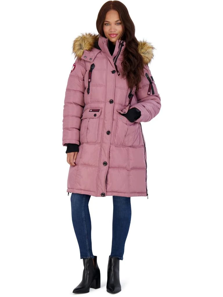 Canada Weather Gear Womens Faux Fur Heavyweight Puffer Coat 11
