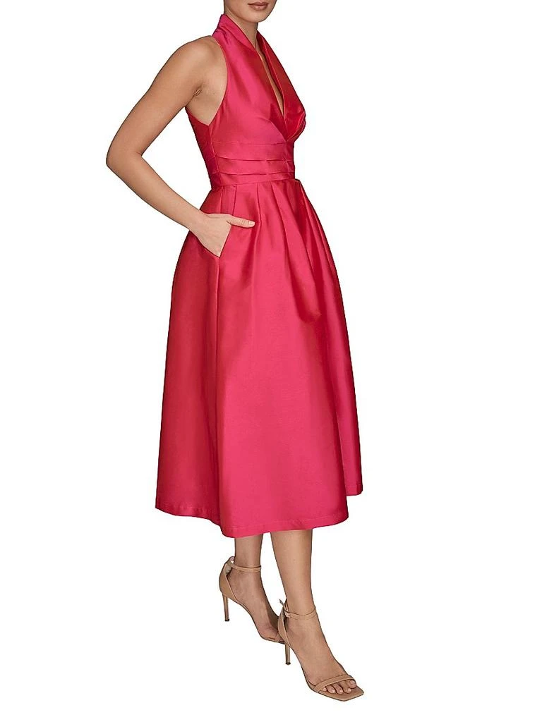 Donna Karan Taffeta Halterneck Midi-Dress 3
