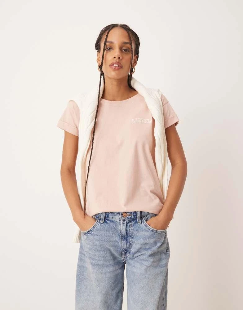 Barbour Barbour Kenmore t-shirt in primrose pink 3