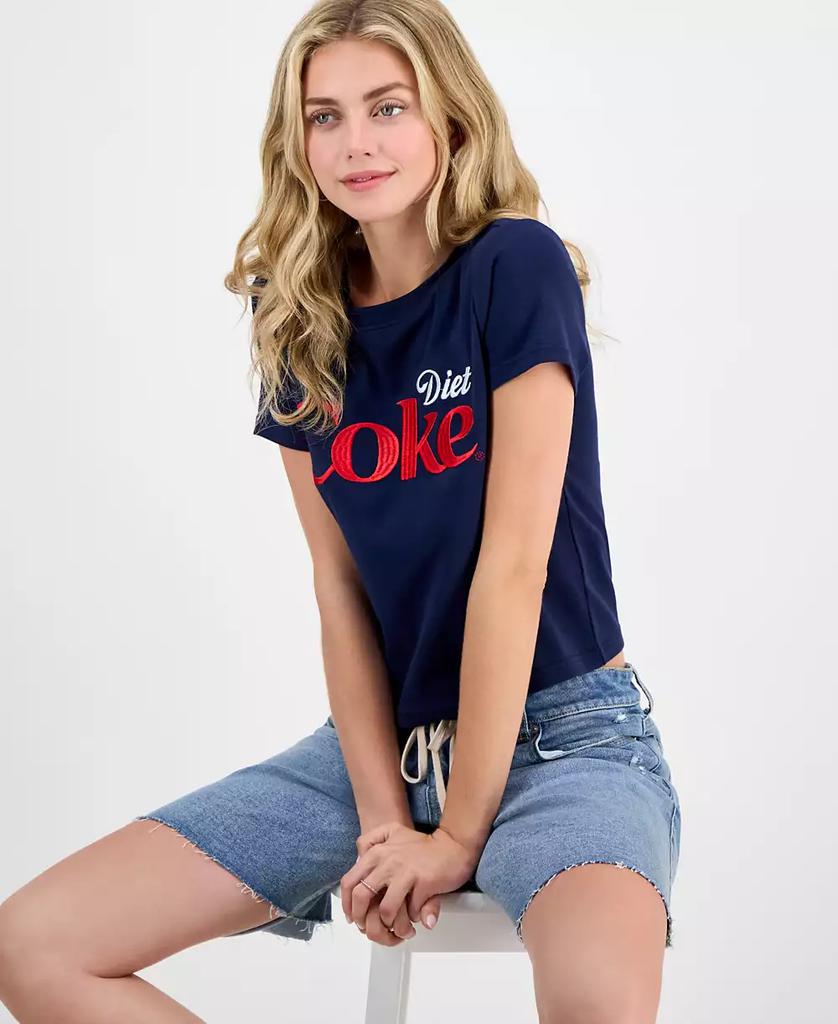 Freeze 24-7 Juniors' Diet Coke Embroidered Baby T-Shirt