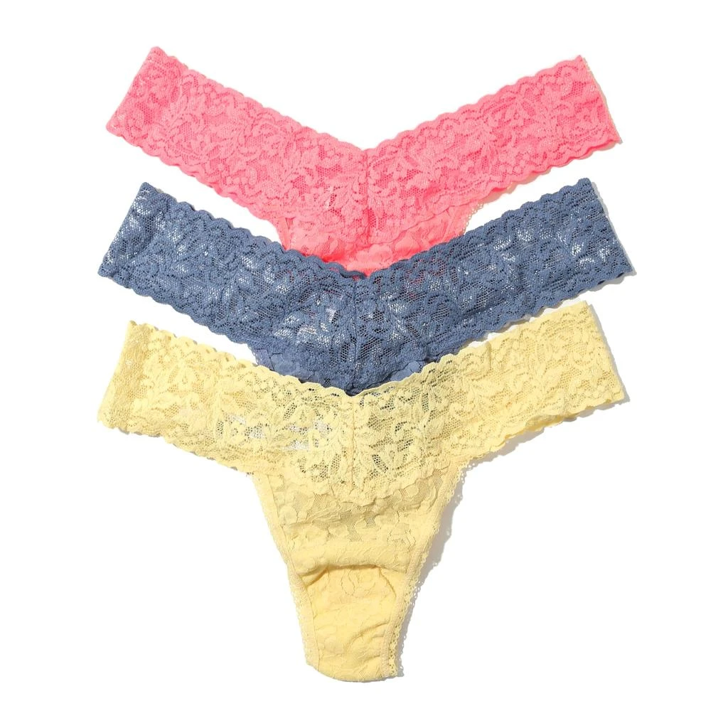 Hanky Panky Signature Lace Petite Low-Rise Thong 3-Pack 1
