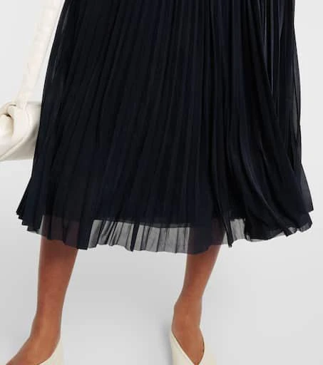Proenza Schouler Niki pleated sheer jersey midi dress 5
