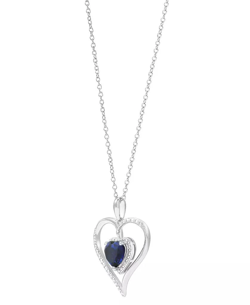Macy's Birthstone Gemstone Diamond Accent Heart 18