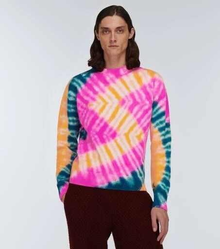 The Elder Statesman Zig dyed cashmere sweater 3