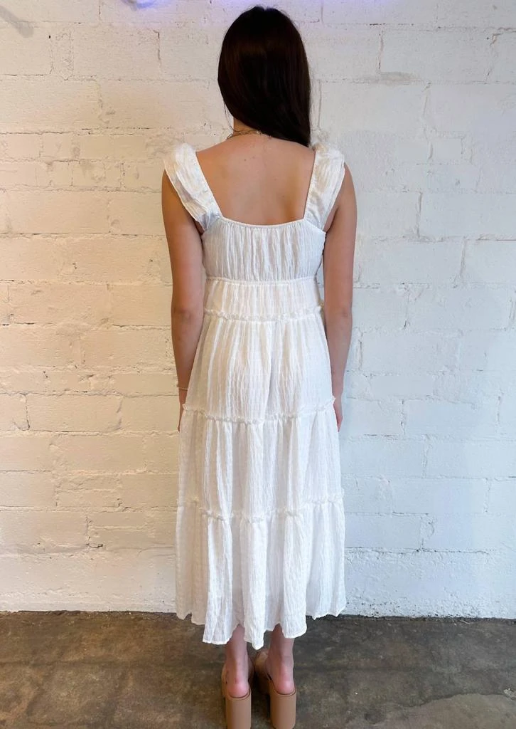 LE LIS Sweetheart Maxi Dress In White 3