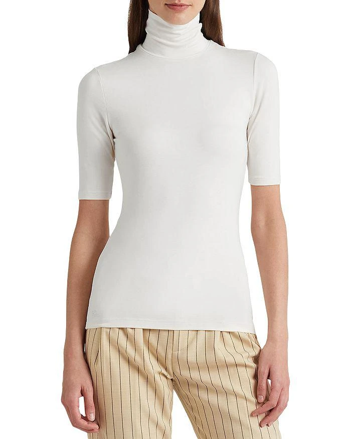 Ralph Lauren Elbow-Sleeve Turtleneck