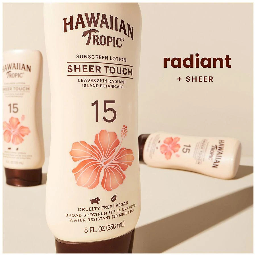 Hawaiian Tropic Sheer Touch Ultra Radiance Lotion Sunscreen Broad Spectrum SPF 15 3