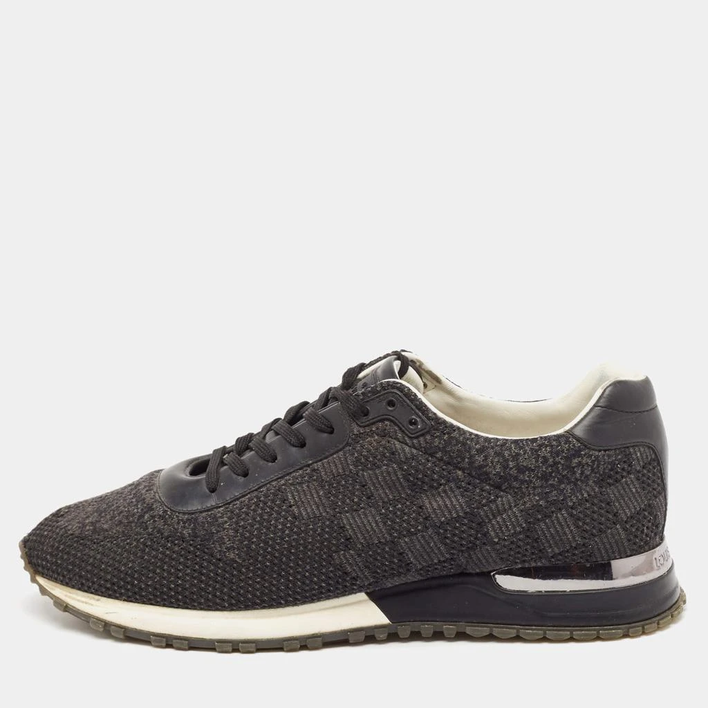 Louis Vuitton Louis Vuitton Black/Grey Fabric and Leather Run Away Low Top Sneakers Size 43 1