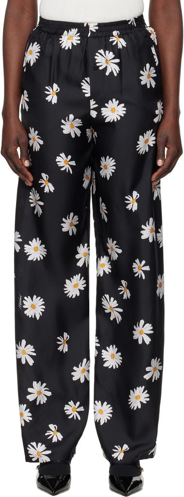 Moschino Tailored Black Trousers With Refined Cuffs