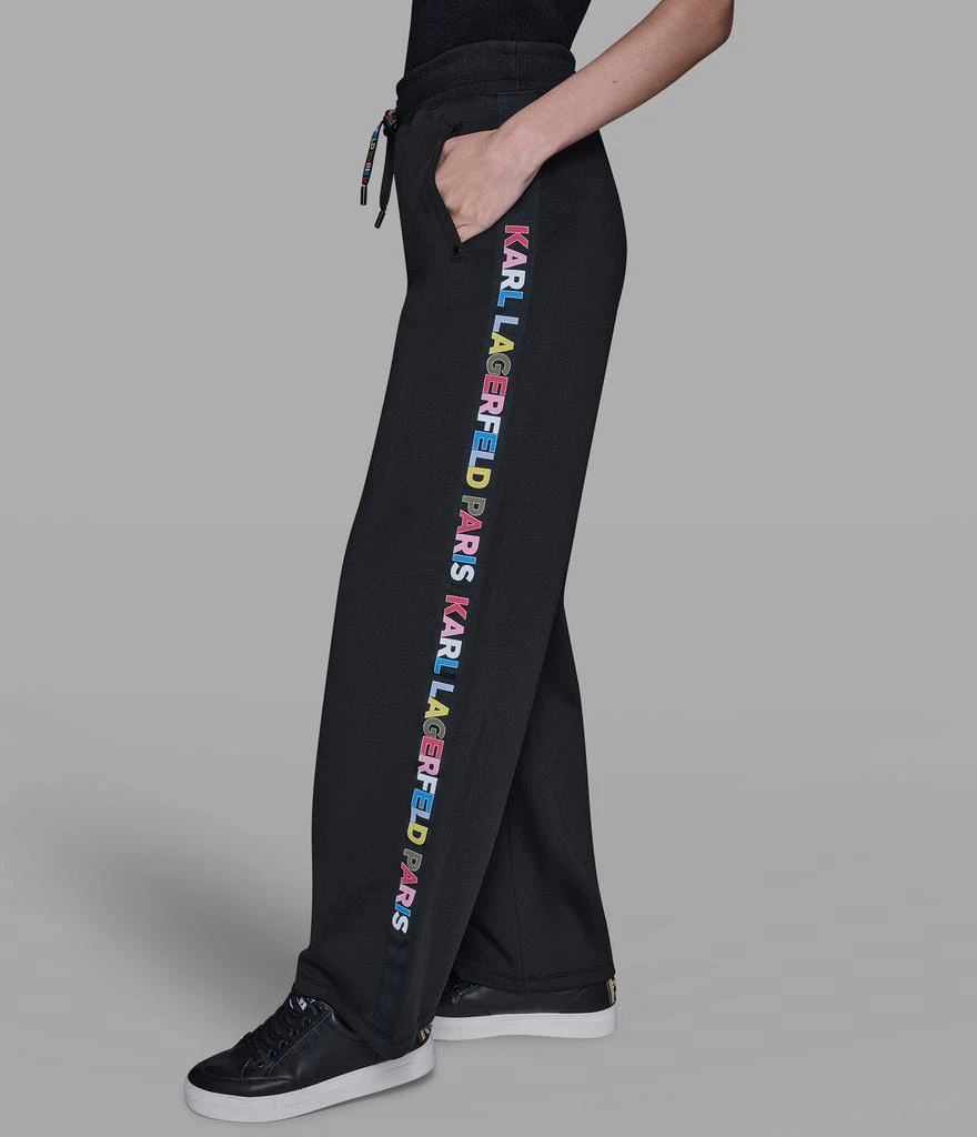 Karl Lagerfeld Paris MULTI-COLOR LOGO TAPE TRACK PANT 2