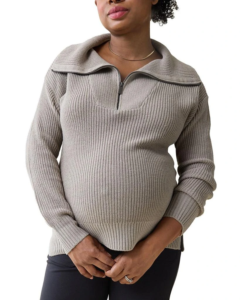 Ingrid
Isabel Maternity Zip Front Sweater from Bloomingdale
s