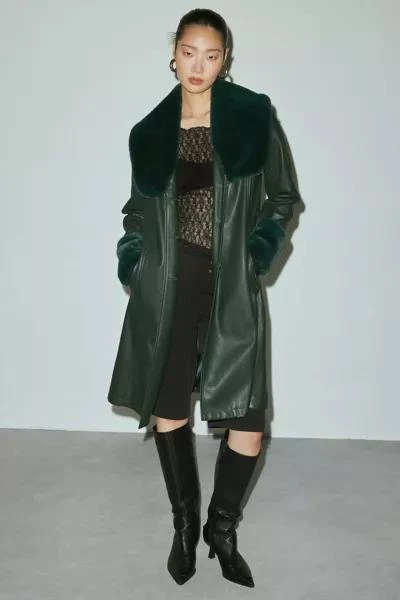 Blank NYC BLANKNYC Goodnight Moon Faux Leather Trench Coat 3