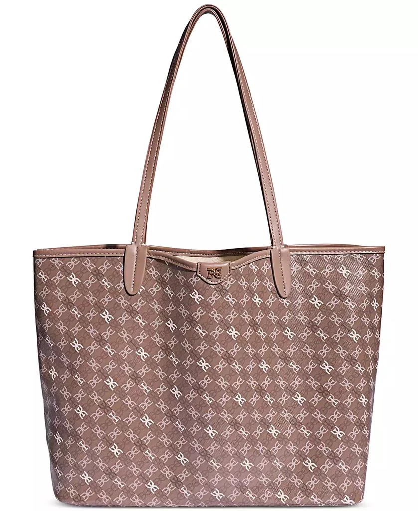 Sam Edelman Harper Large Monogram Black Shopper 1