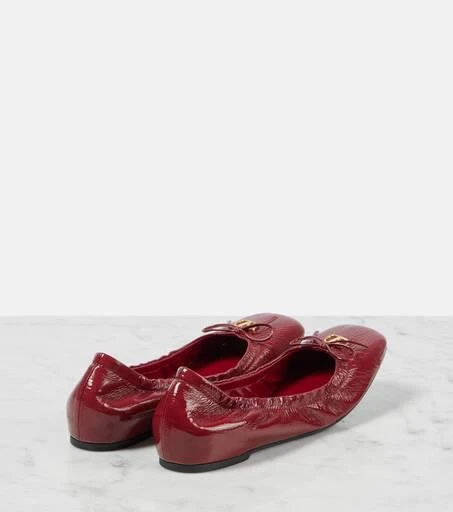 Valentino VLogo Signature patent leather ballet flats 3