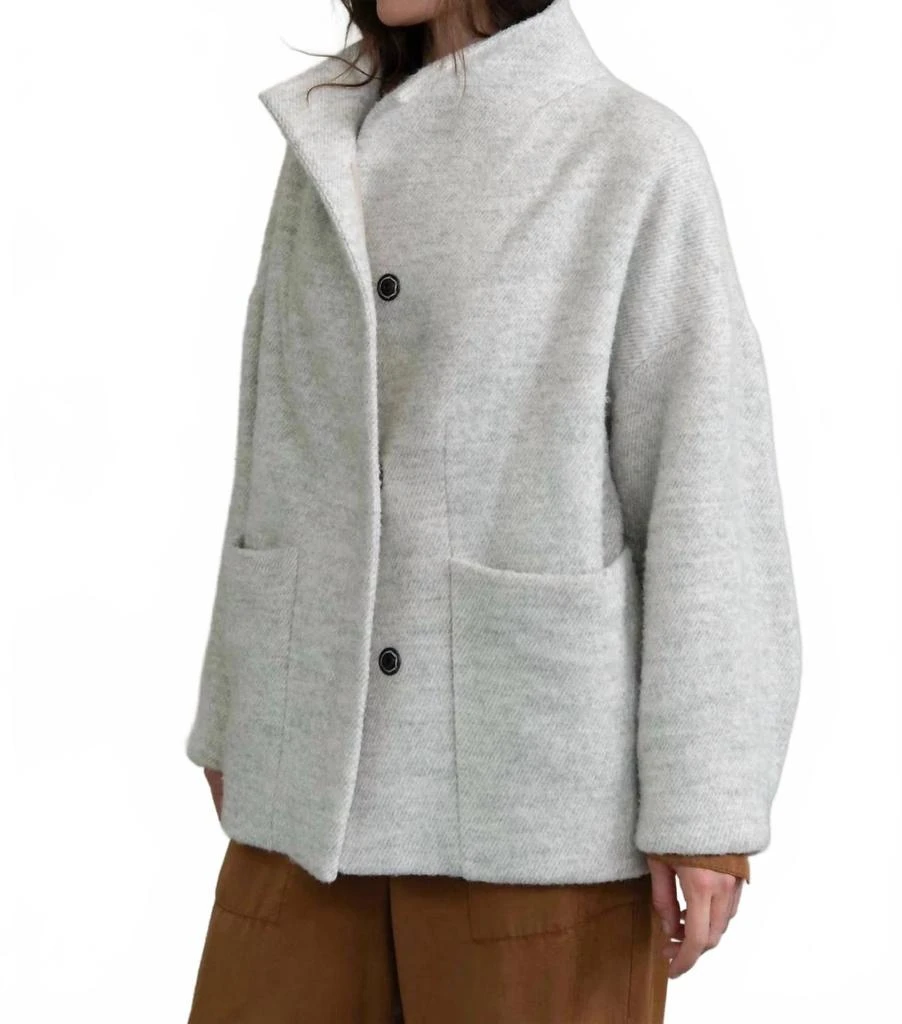 HUMANOID Talus Sweater Jacket In Marble 4