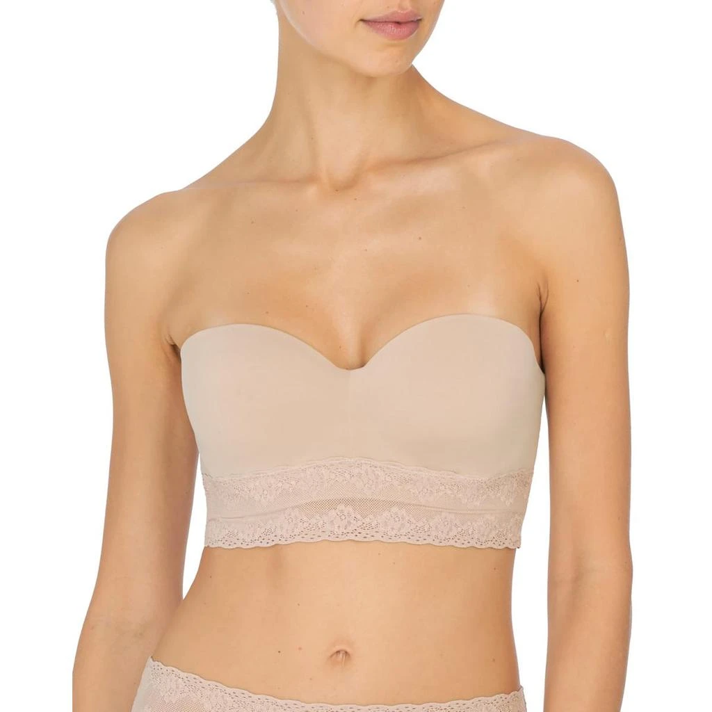 Natori Bliss Perfection Womens Lace Trim Underwire Demi Bra 1