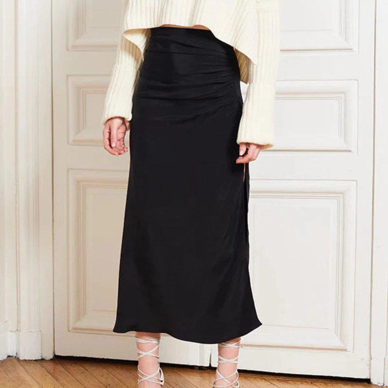 Faith Connexion Slit Draped Long Skirt