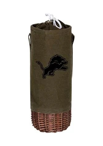 Heritage NFL Detroit Lions Malbec Insulated Canvas and Willow Wine Bottle Basket
