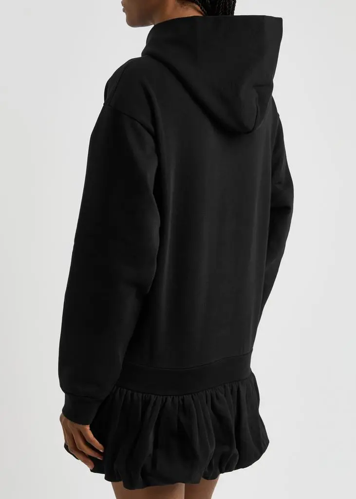 COPERNI Basque logo hooded cotton mini dress 3