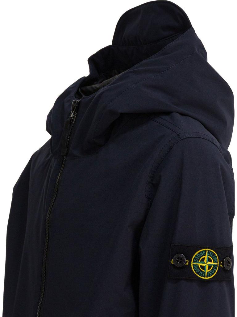 Stone Island Junior Compass Patch Hooded Jacket – On Sale Now with