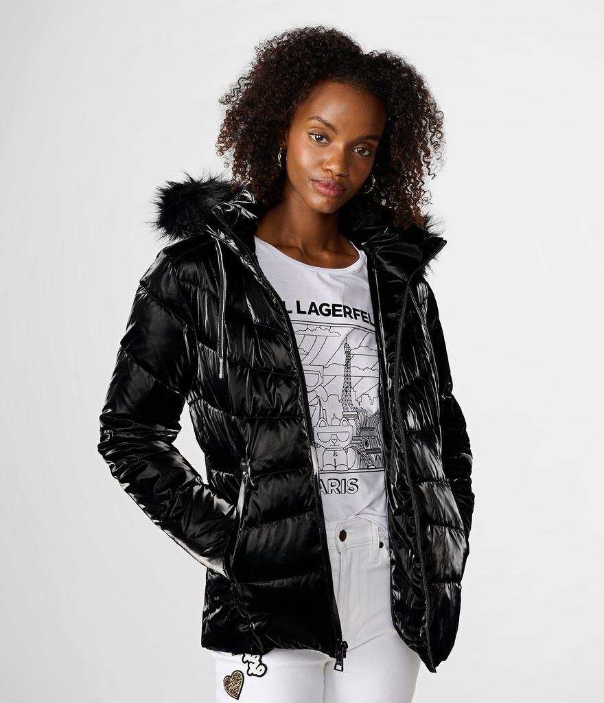 Karl Lagerfeld Paris FUR TRIMMED APRES SKI PUFFER