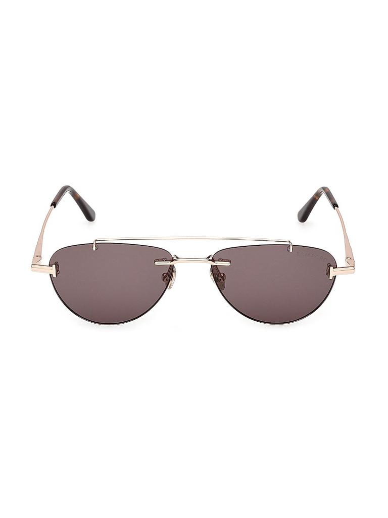 Tom Ford Astor 55MM Browline Sunglasses