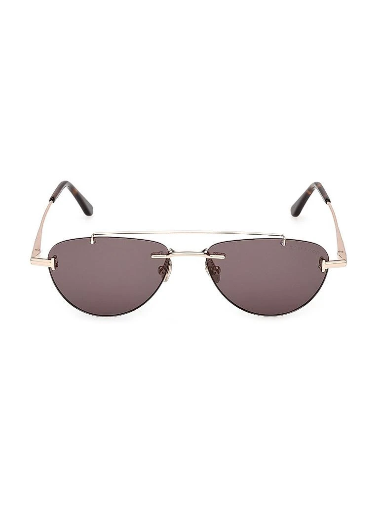 Tom Ford Astor 55MM Browline Sunglasses 2