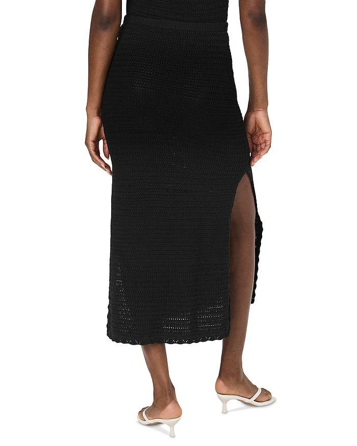 French Connection Nellis Side Slit Crocheted Skirt 3