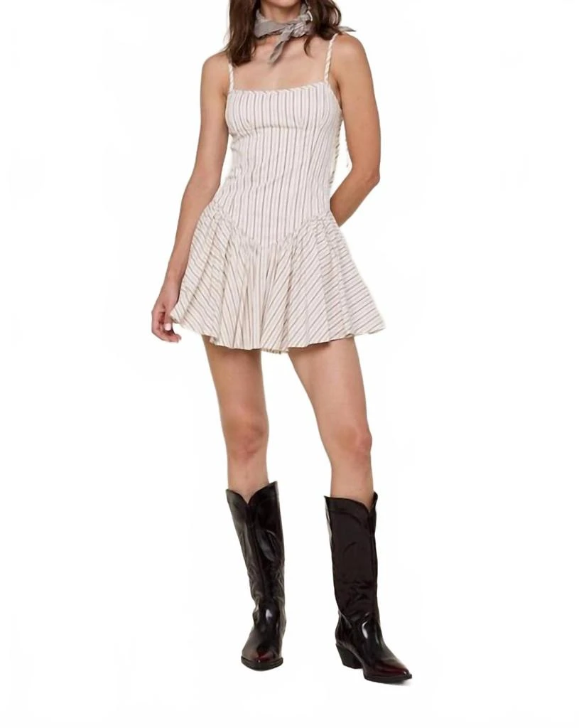 slim fit dress slacks Silky Knit Stripe Fit and Flare Dress Style 251295X – Dream Pants main image 1