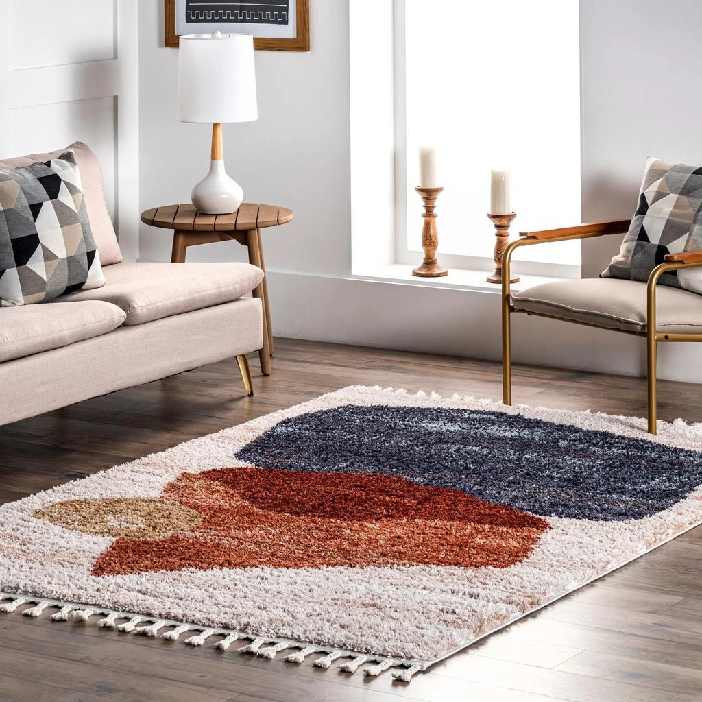 nuLOOM Kassidy Shaggy Contemporary Tassel Area Rug 1