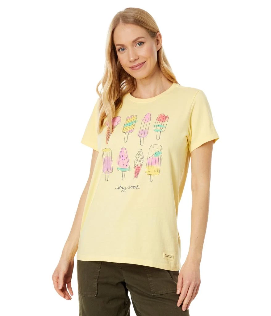 Life is Good Watercolor Ice Cream & Popsicles Short Sleeve Crusher™ Tee 1