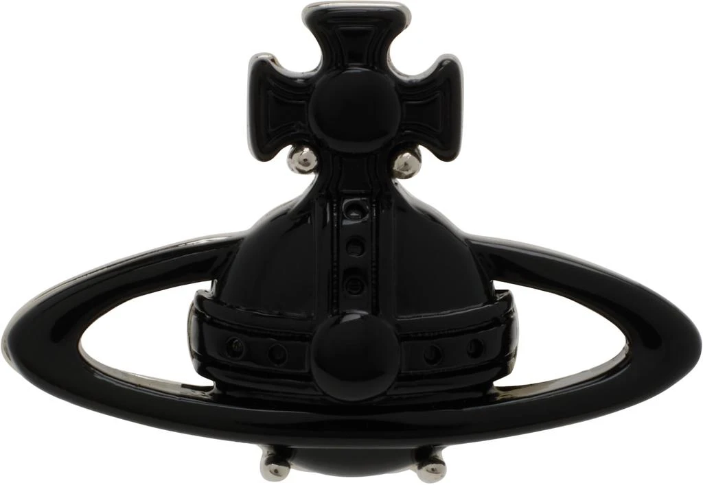 Vivienne Westwood Black Suzon Single Stud Earring 1