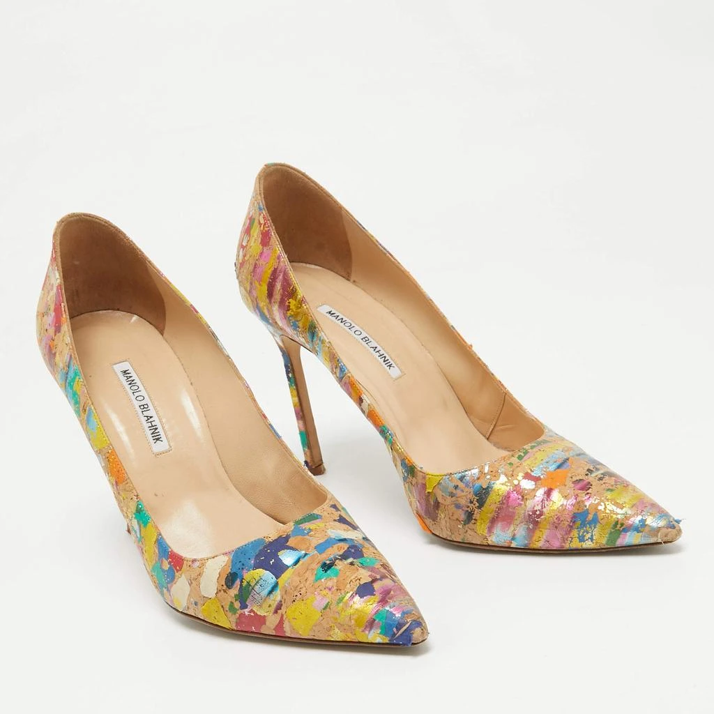 Manolo Blahnik Manolo Blahnik Multicolor Cork BB Pumps Size 42 4