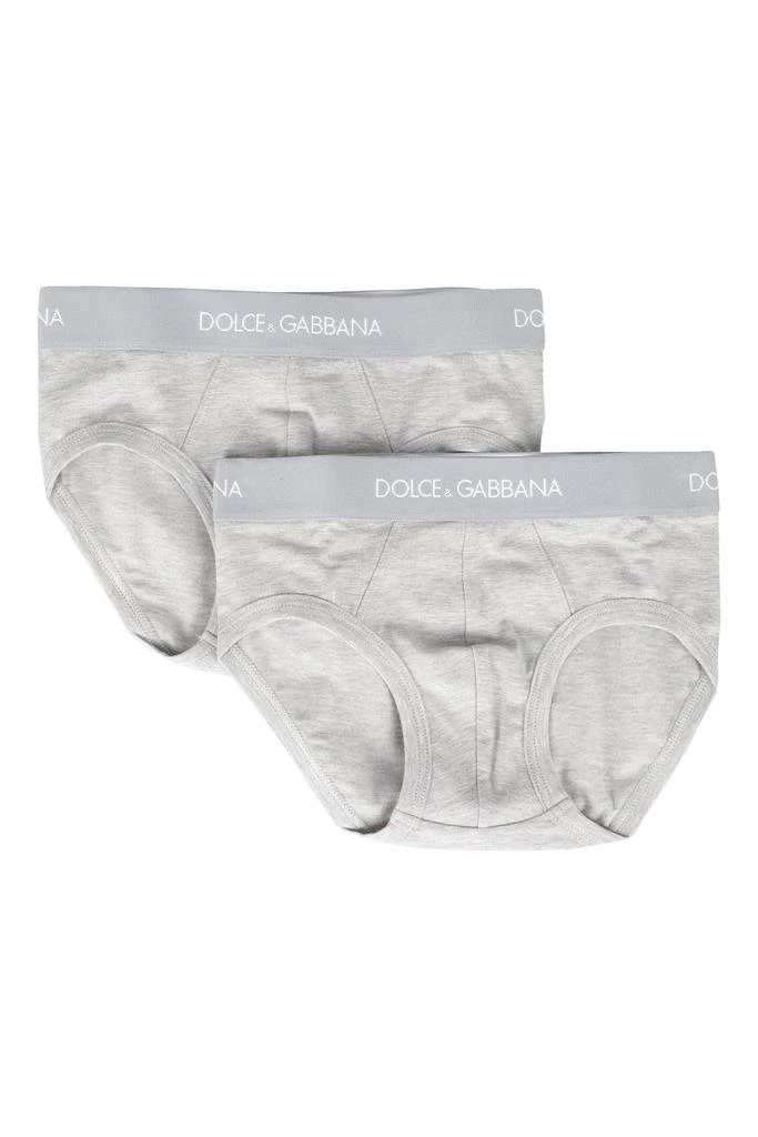 Dolce & Gabbana Dolce & Gabbana Kids 2 Pack Logo Waistband Briefs 1