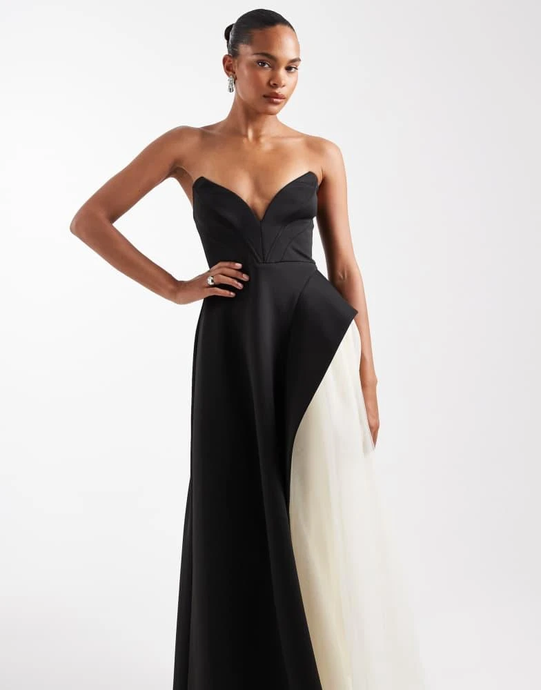 asos black bridesmaid dress Bubble Mini Dress Black / 2