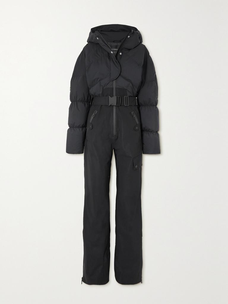 Cordova Sommet 配腰带连帽带填充物连体滑雪服