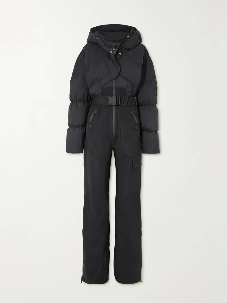 Cordova Sommet 配腰带连帽带填充物连体滑雪服 1