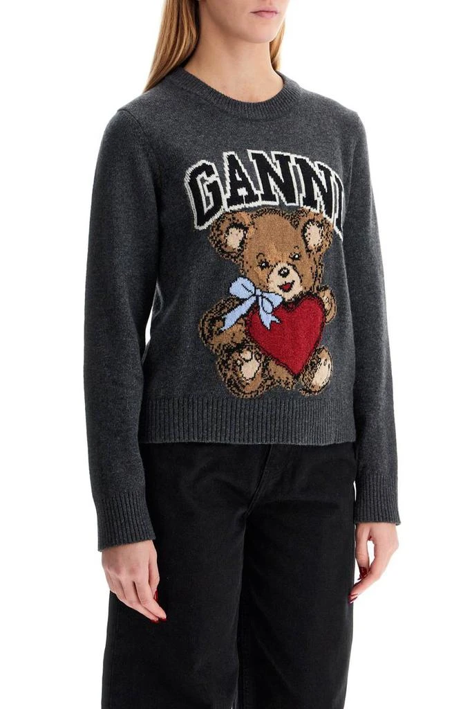 Ganni graphic bear knit pullover swe 2