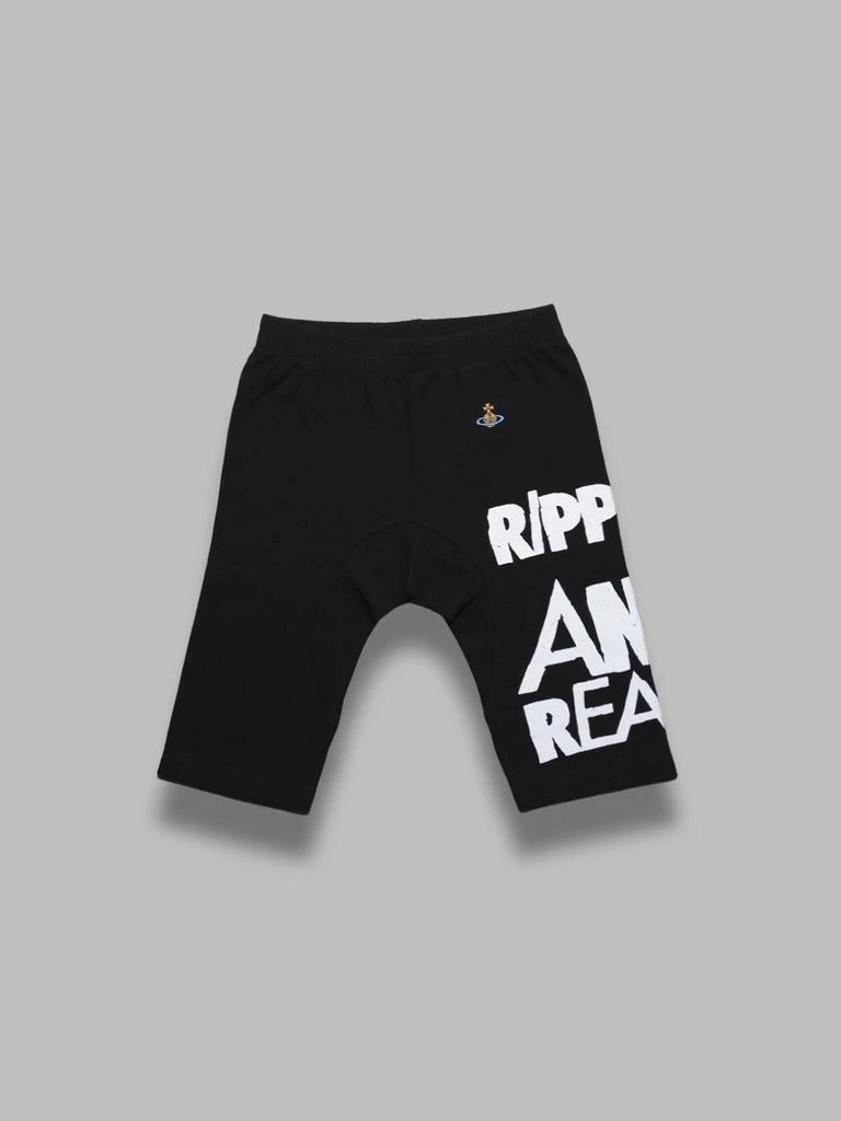 Vivienne Westwood ripped & ready radler shorts - black 1