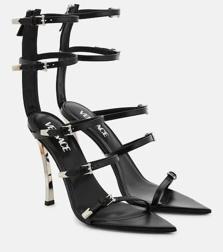 Versace Leather cage sandals 1