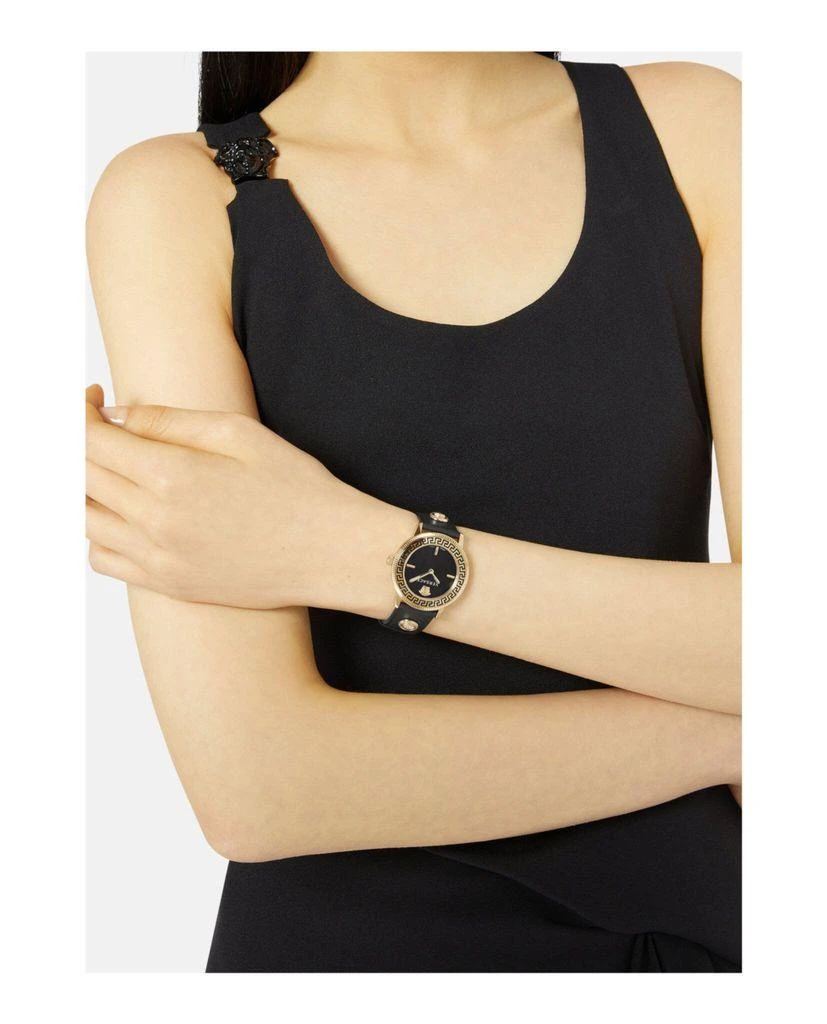 Versace V-Tribute Leather Watch 4